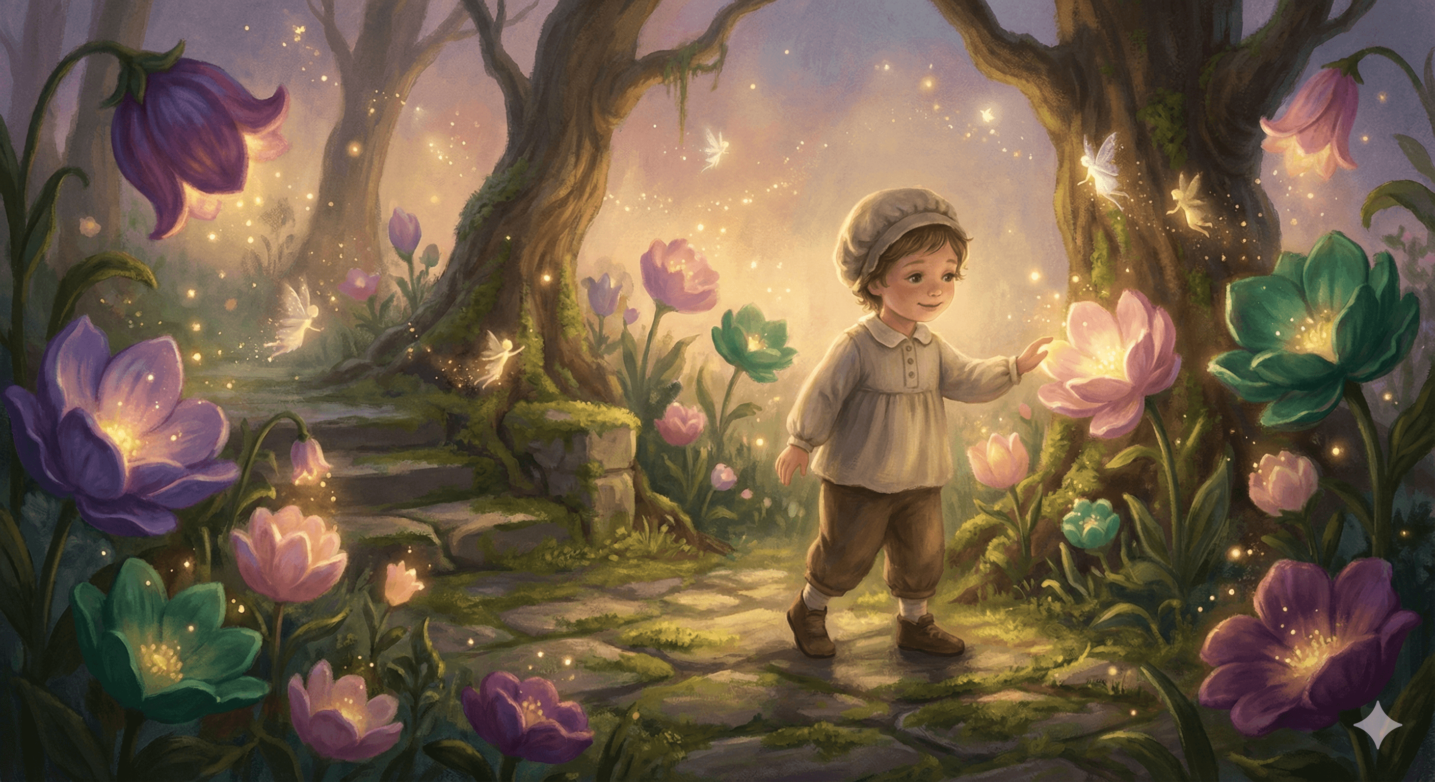 Fairy Garden storybook theme — Wings, wishes, and wildflower dreams
